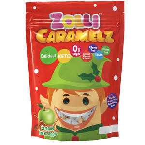 NEW! SUGAR-FREE ZOLLI GREEN APPLE CARAMELZ - Daz & Andy’s Healthy Lollies