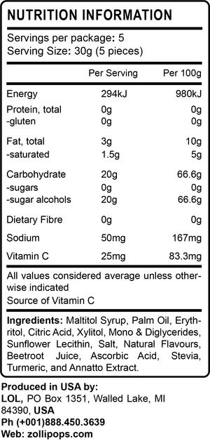 Zaffi® Taffy Assorted Fruit 142g Pouch - Daz & Andy’s Healthy Lollies