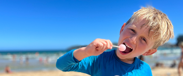 Buy from Daz & Andys Healthy Lollies range of sugar free lollies, sugar free lollipops,  and sugar free soft toffees with vitamin c and fibre ,gluten free, tooth friendly, and diabetic friendly, no sugar candy