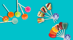 Daz and Andy's range of premium Dr. John's Healthy Sweets - sugar free lollipops with Vitamin C and fibre, diabetic friendly, allergen free, tooth friendly, kosher, gluten free, keto lollies sweetened with natural plant based sweetener