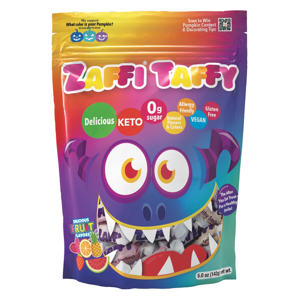 Zaffi® Taffy Assorted Fruit 142g Pouch - Daz & Andy’s Healthy Lollies