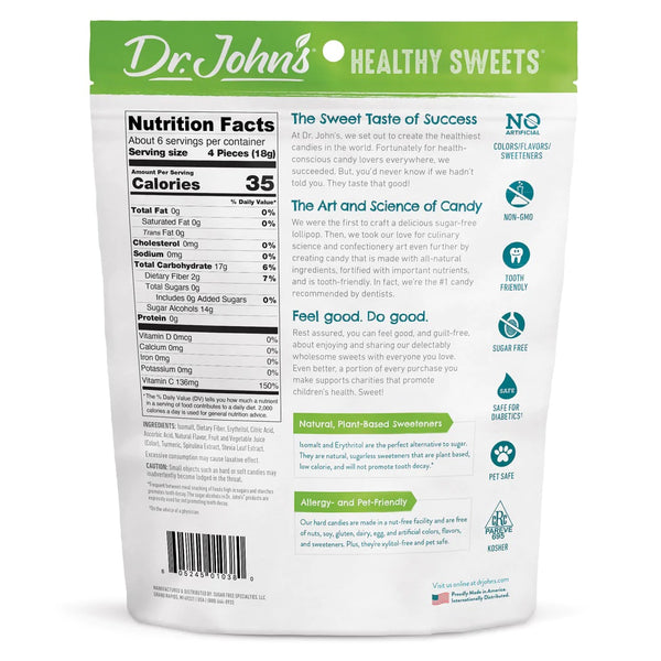 DR. JOHN'S XYLITOL-FREE ASSORTED SUGAR-FREE (24) LOLLIES - Daz & Andy’s Healthy Lollies