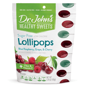 Sugar Free Assorted Fruit Lollipops + Vitamin C (12 p/bag)