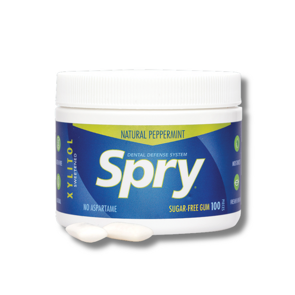 Spry Peppermint Flavoured Chewing Gum - Sugar and Aspartame Free