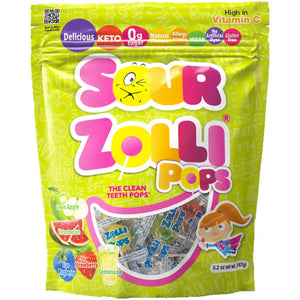 NEW! Zollipops® Sour Sugar-Free Lollipops with Vit C - Daz & Andy’s Healthy Lollies