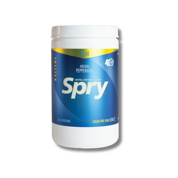 Spry Peppermint Flavoured Chewing Gum - Sugar and Aspartame Free