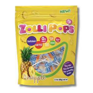 Zollipops® Pineapple (~13) Sugar Free Lollipops - Daz & Andy’s Healthy Lollies
