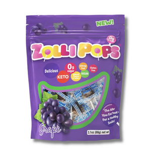 ZOLLIPOPS® GRAPE (~13) SUGAR FREE LOLLIPOPS - Daz & Andy’s Healthy Lollies