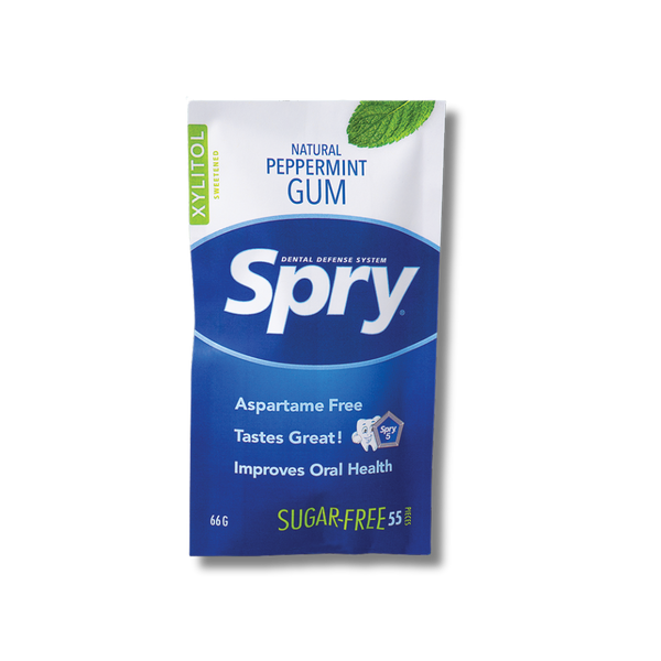 Spry Peppermint Flavoured Chewing Gum - Sugar and Aspartame Free