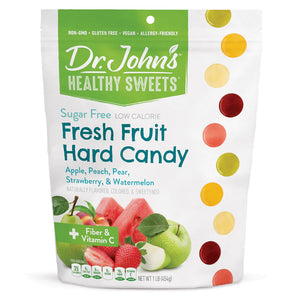 NEW! Dr. John's Fresh Fruit Sugar Free (100) lollies with Vitamin C and Fibre - Daz & Andy’s Healthy Lollies