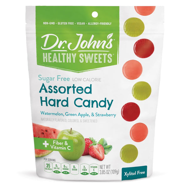 DR. JOHN'S XYLITOL-FREE ASSORTED SUGAR-FREE (24) LOLLIES - Daz & Andy’s Healthy Lollies